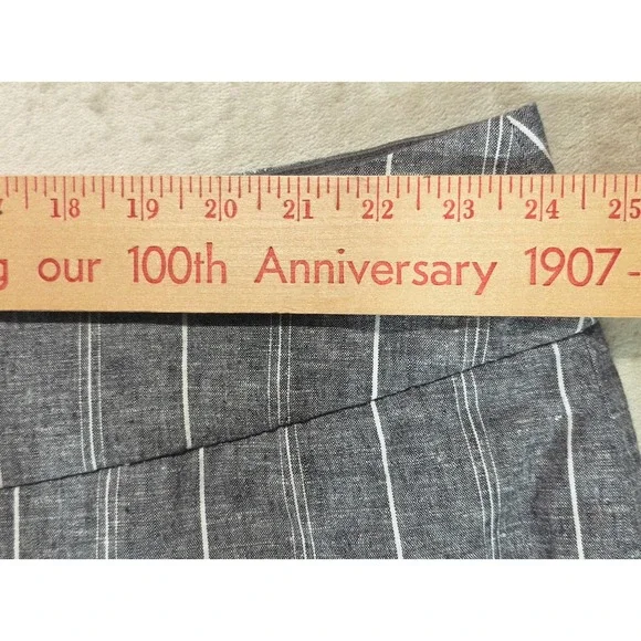 Bryant Gray Womens Pinstripe Linen Blend Crop Pants Plus Size 26 NWT - Picture 10 of 11